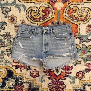 AGOLDE Parker Vintage Cut Off Shorts in Swapmeat